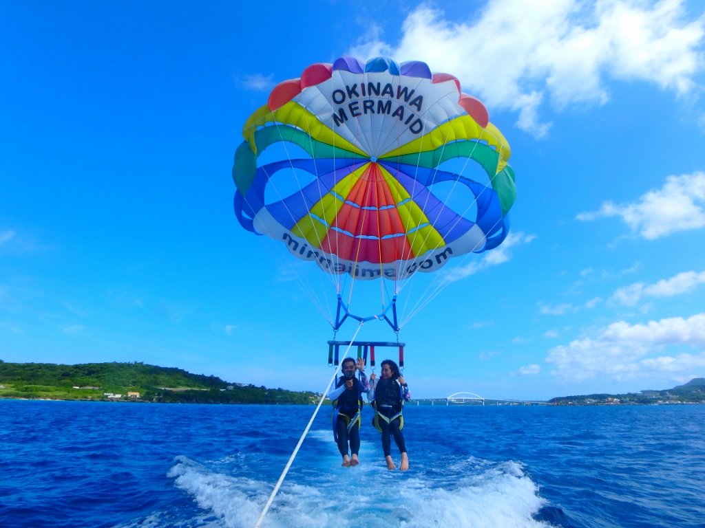 上空への旅ご案な～い( *´艸｀)【沖縄のマリンスポーツ専門店☆水納島マーメイド】