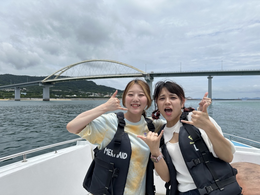 雨回避！！セーフでした☺【沖縄マリンスポーツ専門店★水納島マーメイド】