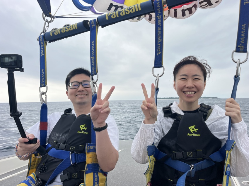 曇時々雨な一日(*_*;【沖縄マリンスポーツ専門店★水納島マーメイド】