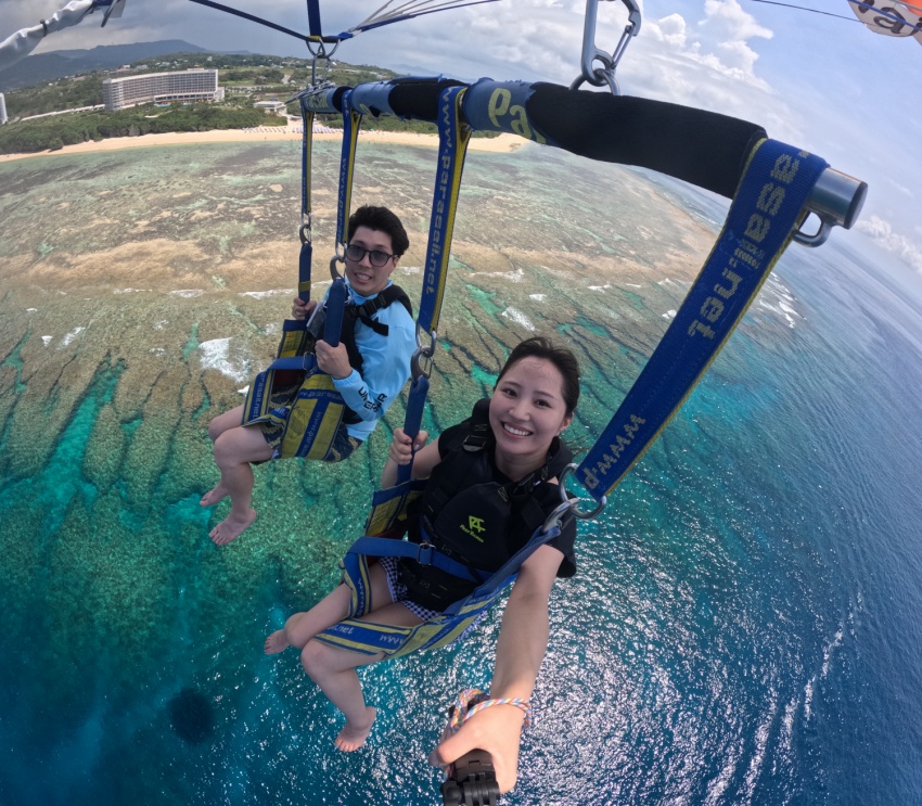 パラセーリングをもっと楽しもう😆沖縄の海と空を大満喫🎶【沖縄マリンスポーツ専門店★水納島マーメイド】